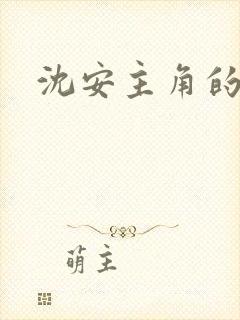 沈安主角的小说