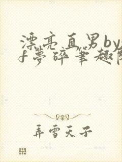 漂亮直男bysf梦碎笔趣阁免费