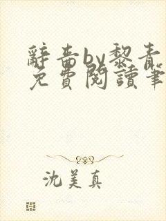 辞啬by黎青燃免费阅读笔趣阁小说