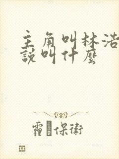 主角叫林浩的小说叫什么