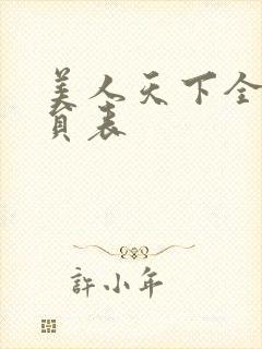 美人天下全部演员表