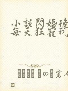 小说闪婚后大叔每天狂宠我全文阅读