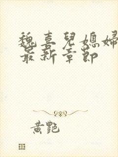 魏喜儿媳妇小说最新章节