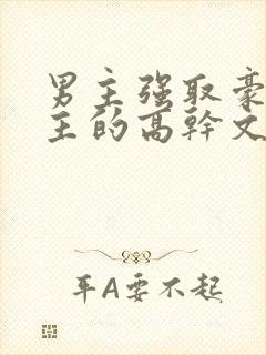 男主强取豪夺女主的高干文