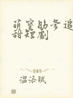 萌宝助爹追妻超甜短剧