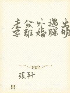 老公外遇出轨了要离婚聪明的妻子该怎么做封面