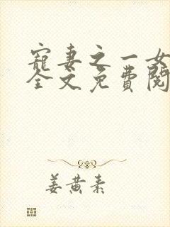 宠妻之一女二夫全文免费阅读小说封面