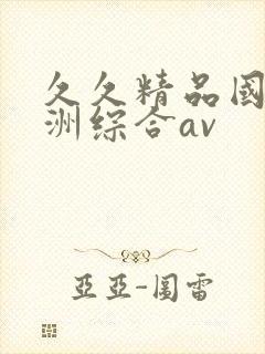 久久精品国产亚洲综合av封面