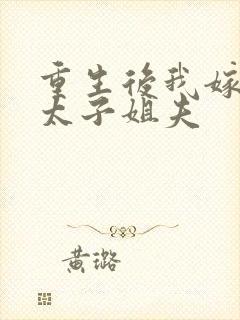 重生后我嫁给了太子姐夫
