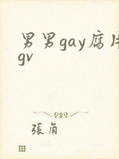 男男gay腐片gv