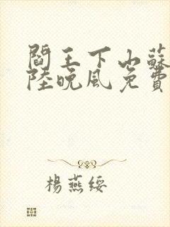 阎王下山苏文,陆晚风免费阅读小说