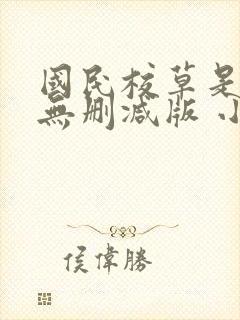 国民校草是女生无删减版 小说