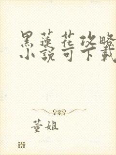 黑莲花攻略手册小说可下载