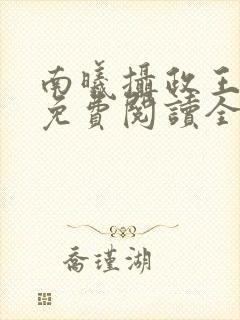 南曦摄政王小说免费阅读全文