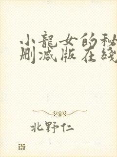 小龙女的秘密无删减版在线阅读封面