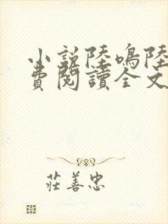 小说陆鸣陆瑶免费阅读全文