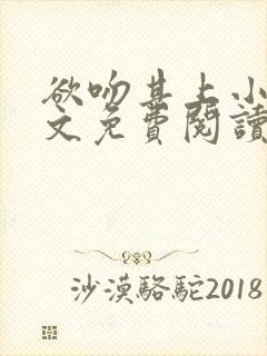 欲吻其上小说全文免费阅读叶见心封面