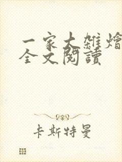 一家大杂烩小说全文阅读