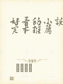 好看的小说言情完本推荐封面