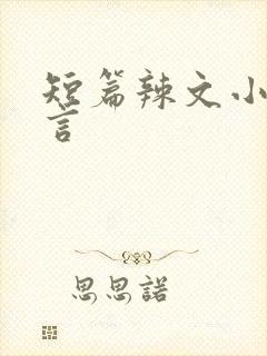 短篇辣文小说古言