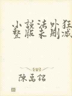 小说法外狂徒完整版未删减小说