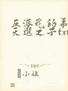 反派我的弟弟是天选之子txt封面