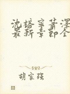 沈榕宁萧泽小说最新章节全文阅读封面