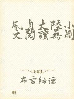 风月大陆小说全文阅读无删减