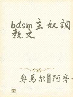 bdsm主奴调教文