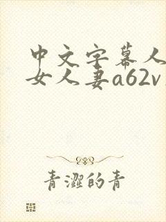 中文字幕人妻熟女人妻a62v在线