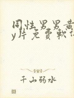 同性男男黄gay片免费软件