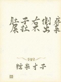 肚子右侧疼想拉屎拉不出来怎么回事