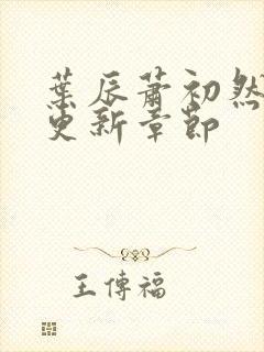 叶辰萧初然最快更新章节