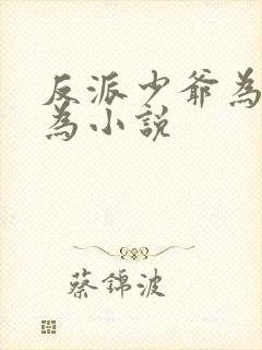 反派少爷为所欲为小说