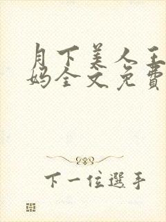 月下美人王磊后妈全文免费阅读小说封面