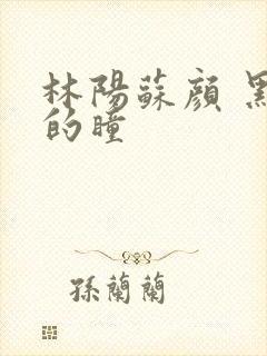 林阳苏颜 黑夜的瞳封面