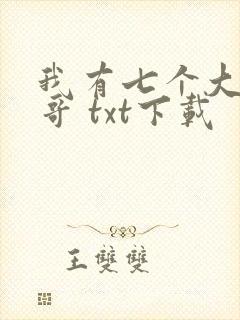 我有七个大佬哥哥 txt下载封面