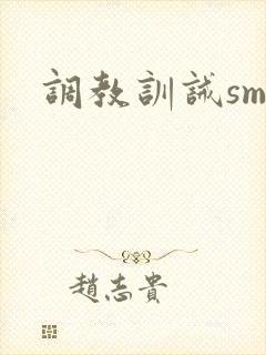 调教训诫sm文