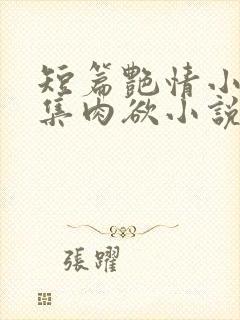 短篇艳情小说合集肉欲小说