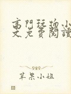 高门玩物小说全文免费阅读笔趣阁