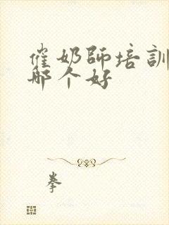 催奶师培训学校哪个好