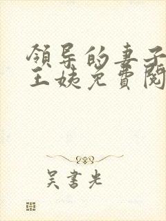 领导的妻子小说王姨免费阅读全文封面