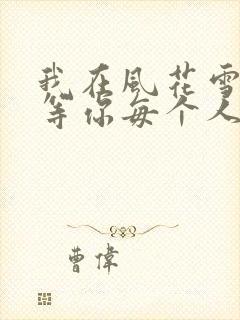 我在风花雪月中等你每个人的结局封面