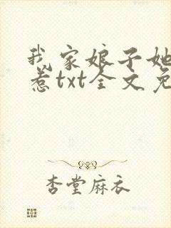 我家娘子她不好惹txt全文免费阅读