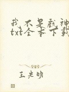 我不是戏神小说txt全本下载