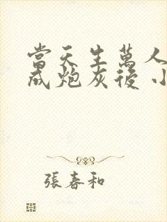 当天生万人迷穿成炮灰后 小说封面