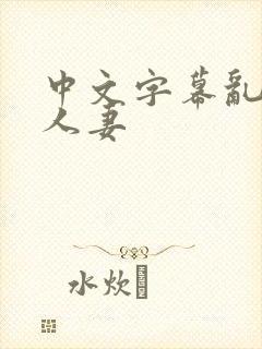 中文字幕乱中出人妻封面