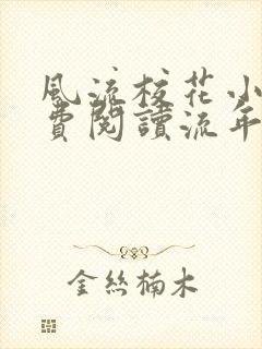 风流校花小说免费阅读流年不颓封面