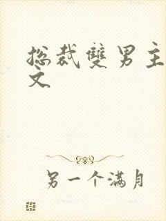 总裁双男主高干文