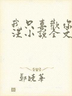 我只喜欢你的人没小说全文免费阅读